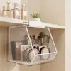 Estante de Almacenamiento para Cocina Artefacto de Almacenamiento para Dormitorio Gabinete Capa Interior Colgante Cesta Colgante Estante Colgante Debajo del Gabinete de Cocina Estante de Almacenamiento