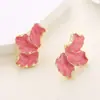 Pendientes de Perla de Alta Calidad con Pasador de Plata 925 Flor de Lazo Tulipán Piedra Ojo de Gato Pendientes de Hoja Tono Vibrante Igual