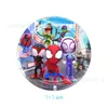 Decoración de fiesta de Spiderman Héroe de Marvel y sus amigos mágicos Vajilla para fiesta de cumpleaños Suministros de decoración