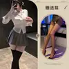 Fragancia para Escuchar por la Noche Estilo Academia Japonesa Falda Plisada Conjunto de Estudiante Uniforme JK Camisa Ajustada a la Cintura Chica Caliente Mujer