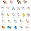 Balão de Animal Caminhante Tridimensional com Rodas de Desenho Animado Decoração de Festa de Aniversário Infantil Layout de Cena Barraca de Mercado Noturno Mercadorias