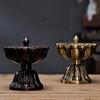 Lámpara de loto aleación de zinc quemador de incienso creativo plato quemador de incienso quemador de incienso Torre quemador de incienso decoración de pasillo quemador de incienso quemador de incienso