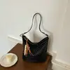 Bolsa Saco Estilo Coreano Transfronteiriça Chique Feminina Verão 2026 Nova Grande Capacidade para o Dia a Dia Ombro Único Transversal