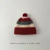 Gorros para Bebé Otoño e Invierno Cálidos y a Prueba de Frío Gorros de Punto con Protección para las Orejas para Niños y Niñas Gorros de Lana con Combinación de Colores de Moda Gorros de Punto para Niños