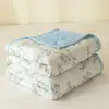 Colcha de verão de algodão lavado com água, amigável à pele, pequena e fresca, colcha de ar condicionado de verão, simples lixada, dormitório estudantil, solteiro, colcha refrescante de verão, atacado