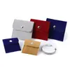 Fabricante Fonte Chow Tai Fook Anel de Ouro Bolsa de Joias Camadas de Armazenamento Bolsa de Joias Flip de Alta Qualidade Logo Impresso Personalizado