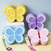 Bolsa Pequena de Silicone Nova Bolsa de Ombro Infantil Acessórios de Borboleta Bolsa Transversal Bolsa de Jardim de Infância Bolsa com Laço Tendência