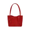 Bolso Canasta Nuevo de Viaje y Vacaciones Verano 2026, Bolso de Hombro y Axila Hueco Estilo Coreano, Bolso de Mano de Moda para el Trabajo