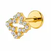 Aretes de aleación de titanio F136 para mujer, aretes para piercing corporal y de labio de moda europea y americana transfronterizos, en stock para venta al por mayor