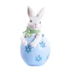 Conejo de Pascua Pareja de Huevos Decoración de Resina Decoración Festiva Regalo Habitación Infantil Estudio Dormitorio Decoración Transfronterizo
