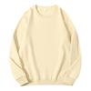 Suéter de felpa de cuello redondo de color sólido de primavera y otoño de 260 gramos, suéter de manga larga con estampado para hombres y mujeres, venta al por mayor