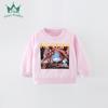 Moletons Infantis de Primavera e Outono, Roupas Infantis Europeias e Americanas Largas para Meninos, Roupas Infantis Modernas de Tamanho Pequeno e Médio, Tops Infantis com Gola Redonda, Mangas Longas, Prontos para Venda