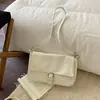 2026 Nueva Moda Coreana Estilo Simple Diseño de Nicho Bolso con un Toque de Alta Gama, Bolso de Hombro y Cruzado Casual Simple