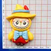 Muñeca de Carta Gigante de Dibujos Animados Accesorios de Resina para DIY Imán para Nevera Hecho a Mano Accesorios para Llavero Colgante Parche Lote
