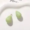 Parche de accesorio de resina con patrón de mármol perforado multicolor en forma de gota de agua para pendientes DIY, accesorios para orejas y llaveros