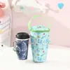 Bolsa Térmica Fofa para Milk Tea, Bolsa Refrigeradora Portátil Coração Delicado, Bolsa Tote Conveniente para Bebidas Geladas de Verão Chá de Limão
