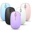 Estoque na Fábrica Mouse Sem Fio Bluetooth 2.4g T9 1200Dpi Office Padrão Colorido Impresso Mouse Bluetooth Silencioso