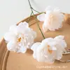 Simulação 3 Cabeças Peônia Rosa Cerimônia de Casamento Decoração de Salão Suporte de Chão Arranjo de Flores Flores Artificiais Falsas Adereços de Fotografia Atacado