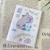 Nezha A7 Cubierta de Plástico Cuaderno de Dibujos Animados para Estudiantes Capibara Cuaderno de Bolsillo Mini Cuaderno Pequeño Regalo Premio