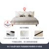 Tongyute 2026 Estilo Francés Color Crema Lujo Ligero Moderno Forma de Ola Doble Recámara Principal Cama de Boda Grande de Gama Alta Cama de Cuero