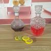 Garrafa de vinho de diamante personalizada de 1000ml em estoque garrafa de vinho de vidro personalizável rolha interna à prova de vazamento pode borrifar cor