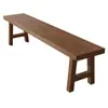 Banco nórdico de madera maciza, silla de comedor, banco largo de madera de pino para ocio, sencillo y moderno, para cambiar zapatos en casa.