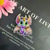 Comida Creativa Gato Fideos Fantasma Lindo Acrílico Corte Dibujos Animados Dragón Colorido Patrón Lámina Acrílica Venta al por Mayor