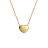 Coreia do Sul Dongdaemun Love Smooth Stainless Steel Colar Rosa Gold Titanium Colar de Aço Colar Feminino Clavícula Cadeia Versátil