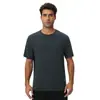 Camiseta esportiva personalizada de fibra de bambu natural, antibacteriana, secagem rápida, solta e respirável, para corrida e atividades ao ar livre, manga curta, masculina 61201