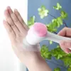 Cepillo facial de silicona con cerdas suaves, cepillo de limpieza de doble cara para eliminación de puntos negros, cepillo de limpieza profunda de poros, cepillo de limpieza y masaje facial