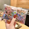 Cuerda para el Cabello de Alta Gama Coreana de Alta Elasticidad Goma Elástica Diadema Negra Lazo para el Cabello Sin Costuras Accesorios para el Cabello Duraderos Accesorios para la Cabeza Venta al Por Mayor