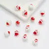 Novas Contas de Cerâmica Pintadas à Mão para o Natal Boneco de Neve Árvore de Natal Contas Soltas Material para Pulseira Colar DIY Acessórios de Miçangas