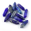 Procesamiento y Personalización del Fabricante Piedra Ojo de Tigre Amatista 6X22mm Columna Hexagonal Doble Punta Piedra al Descubierto Accesorios DIY Hechos a Mano