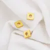Color Oro Mate Conserva el Color Cuentas Sueltas Cuadradas Pequeñas Espaciadoras de 4 mm Pulsera DIY Collar Cuerda con Cuentas Accesorios Espaciador Venta al por Mayor