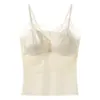 Comércio Exterior Transfronteiriço Mais Vendido Sexy Cetim Renda Camisola Copo Fixo Integrado Costas Bonitas Sem Costura Tamanho Grande Camiseta Base Feminina