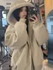 Chaqueta de Cuero con Capucha Estilo Americano con Cuello de Piel, Acolchada y Engrosada para el Calor, Abrigo de Algodón de Invierno para Hombres y Mujeres