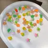 Mini Joyería para Uñas de Verduras Hielo Transparente Lindos Dibujos Animados Verduras Rábano Maíz Diamante de Uña de Resina Decoraciones Al Por Mayor