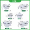 Caja de conservación fresca de grado alimenticio resistente a altas temperaturas cocina horno microondas PP lonchera refrigerador especial hebilla de bloqueo almacenamiento sub-embalaje caja sellada