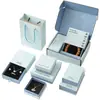 Caja de almacenamiento de joyas azul de Amazon transfronteriza para anillos, caja con cajón para collares, pulseras, pendientes, caja de embalaje para accesorios de pulseras