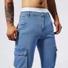 Amazon 2026 Jeans de Verano para Hombre Hip-Hop Versátiles Estilo Americano Ajuste Delgado Street Skinny Pantalones Casuales Venta al por Mayor