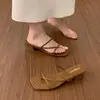 Chanclas de Diseñador Únicas con Tacón Grueso para Mujer, Nuevas Sandalias Romanas Rosas de Tira Fina Verano 2026