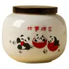 Bote de Té 'Todo Va Bien' del Fabricante, Bote de Cerámica para Té, Bote Pequeño Portátil para el Hogar de Gama Alta para Almacenamiento de Té Suelto, Sellado y a Prueba de Humedad