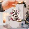 Taza de té creativa y exquisita unicornio nuevo colgante transfronterizo coche plano espejo retrovisor interior colgante de mochila decorativo