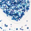 Cuentas Populares Coloridas de Alto Brillo Perlas Crema Resina ABS No Porosa Cuentas Joyería Manicura Accesorios DIY Relleno Decorativo de Cuentas