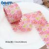 Cinta Floral Pequeña de Borde Ondulado DIY Lazo Accesorios para el Cabello Florista Embalaje de Flores Sombrero de Paja Decorativo Cinturón de Tela Estampada