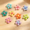 Color Macarrón Bloque de Color Caramelo Flores Pequeñas Materiales Hechos a Mano DIY Accesorios de Resina Pegatinas Imanes para Refrigerador Adornos de Pegamento de Crema