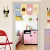 Cortinas de Puerta Lindas, Decoraciones para Ventanas, Cortinas Cortas, Cortinas de Bandera Triangular para Tienda, Media Cortina, Cortinas para Colgar en Puerta sin Taladro, Cortinas Bloqueadoras de Viento para Aire Acondicionado