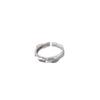 Nuevo Anillo Geométrico Irregular Personalizado Estilo Coreano para Mujer, Anillo Abierto de Perlas Redondas Apilables de Moda Retro, Anillo para Dedo Índice