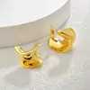 Pendientes de Moda Europea y Americana Transfronteriza con Estilo, Diseño de Nicho, Estilo Frío, Pendientes Exagerados Irregulares Retorcidos Brillantes
