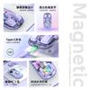 Ratón Bluetooth RGB inalámbrico transparente T7 de modo dual, ergonómico, universal, para portátil y tableta, con alto valor de color
